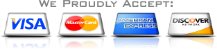 Weatherwood Awnings in Azuza CA - Credit Card Logos